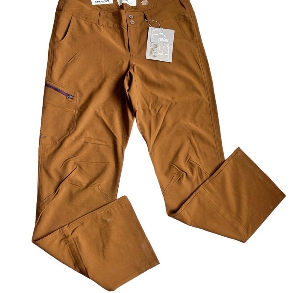 NOT FOR  SALE -Roscoe Outdoor Pants Womens 12 Climbing Hiking Biking Mustard Tan